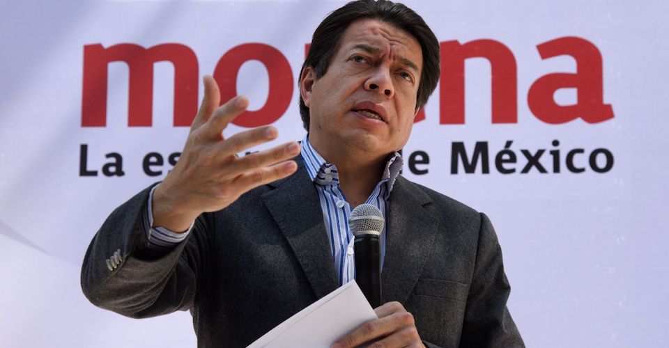 Mario Delgado, ofreció su primer conferencia de prensa como dirigente nacional de Morena en las instalaciones de Chihuahua 216.