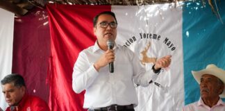 Encabeza Heriberto Aguilar mesa de trabajo con etnia mayo en El Júpare