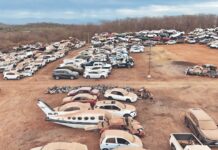 Cementerio de autos, la huella de la batalla entre Chapitos y Mayiza en Sinaloa; unidades permanecen quemadas y baleadas